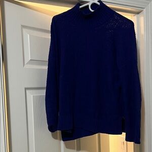 Eileen Fisher Deep Blue Turtleneck Sweater